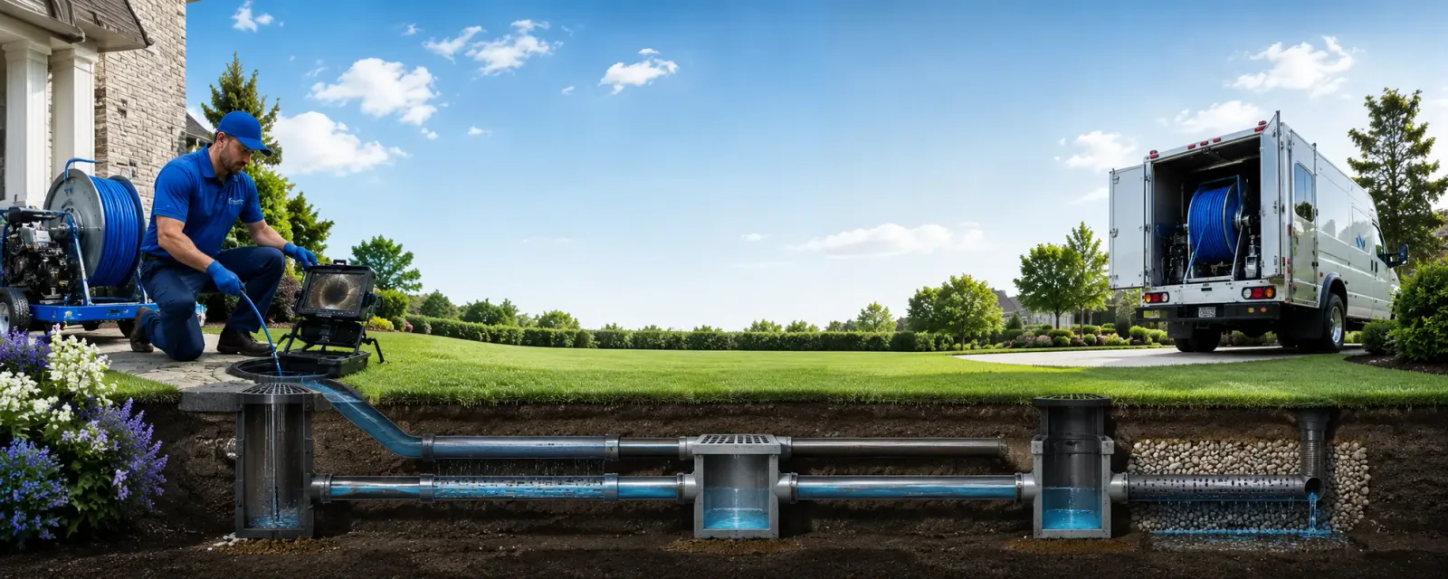 Outdoor drain cleaning information for Lexington, VA